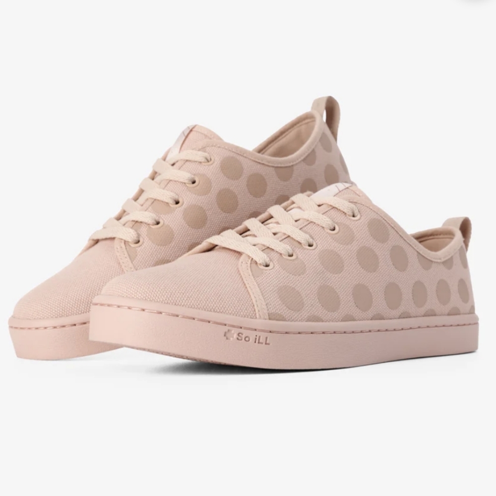 So iLL shoes dirty pink polka dot roamer unisex Men size 11, women size 12.5 - Picture 2 of 13
